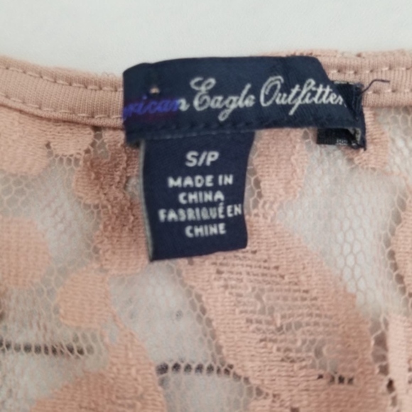 American Eagle Pink See Trough Dresses - Picture 3 of 5